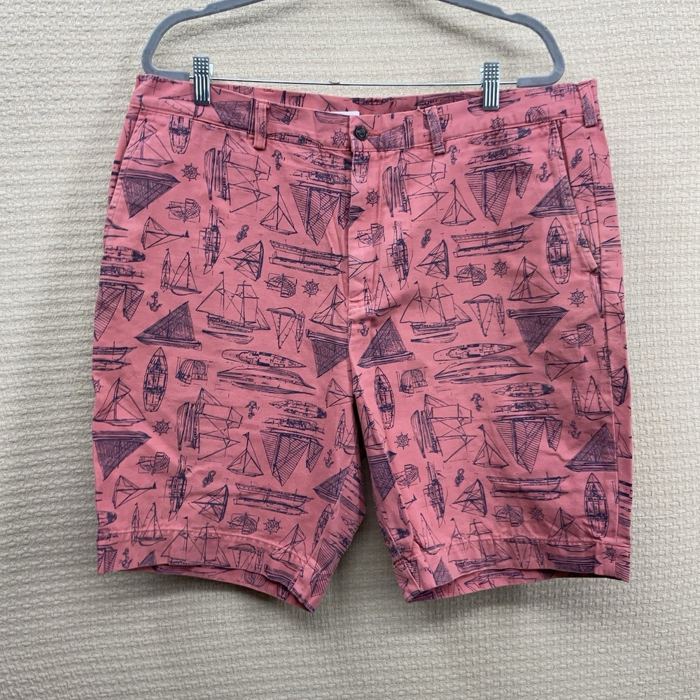 Polo Ralph Lauren Naval Nautical Sailboat Sail Boat Shorts Mens Sz 38 9" Inseam